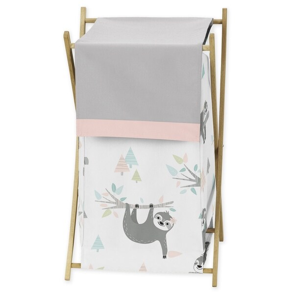 Shop Sweet Jojo Designs Pink and Grey Jungle Sloth Leaf Collection ...