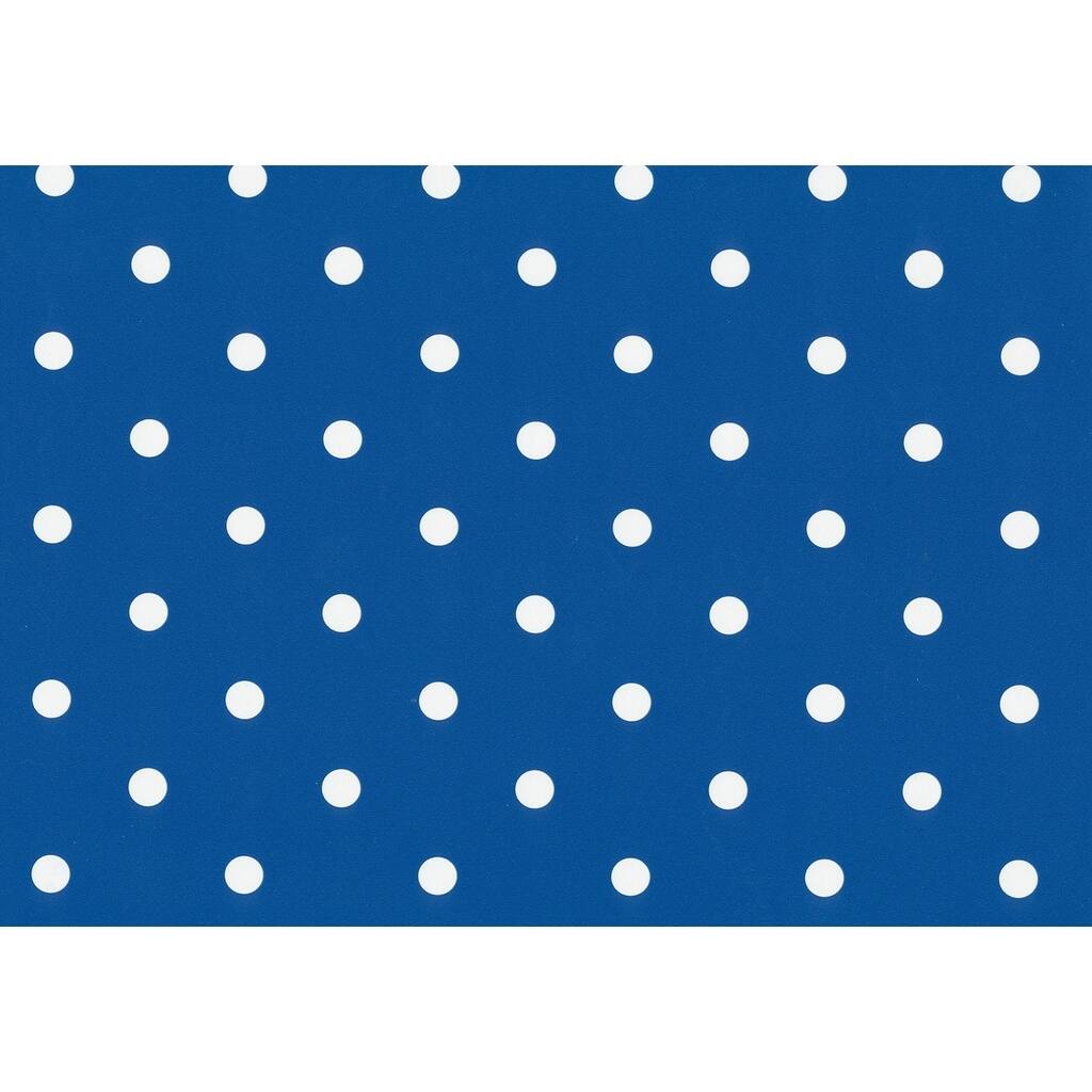 Fablon Polka Dot Blue Adhesive Film