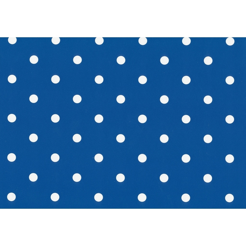 Fablon Polka Dot Blue Adhesive Film