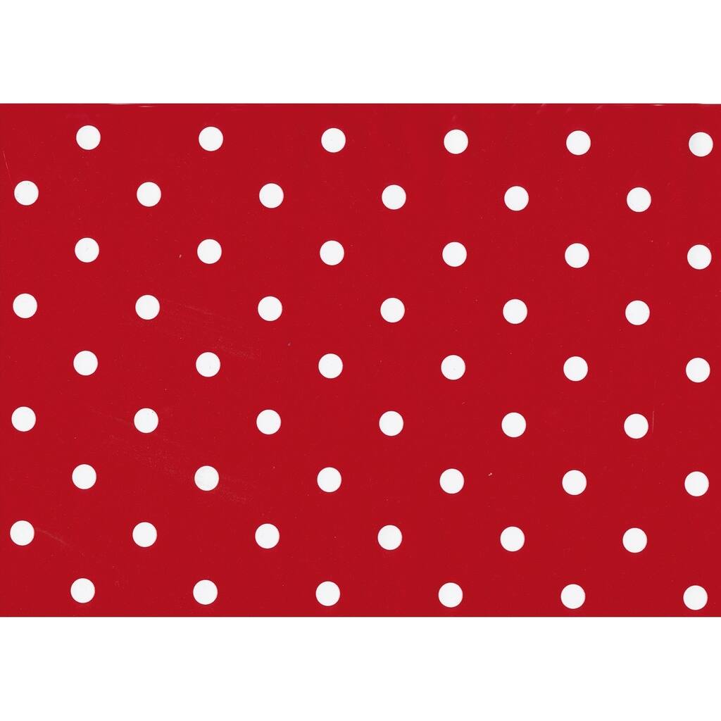 Fablon Polka Dot Red Adhesive Film