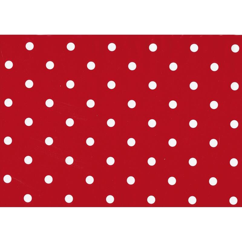 Fablon Polka Dot Red Adhesive Film