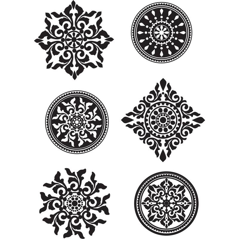 Riya Medallions Wall Stickers