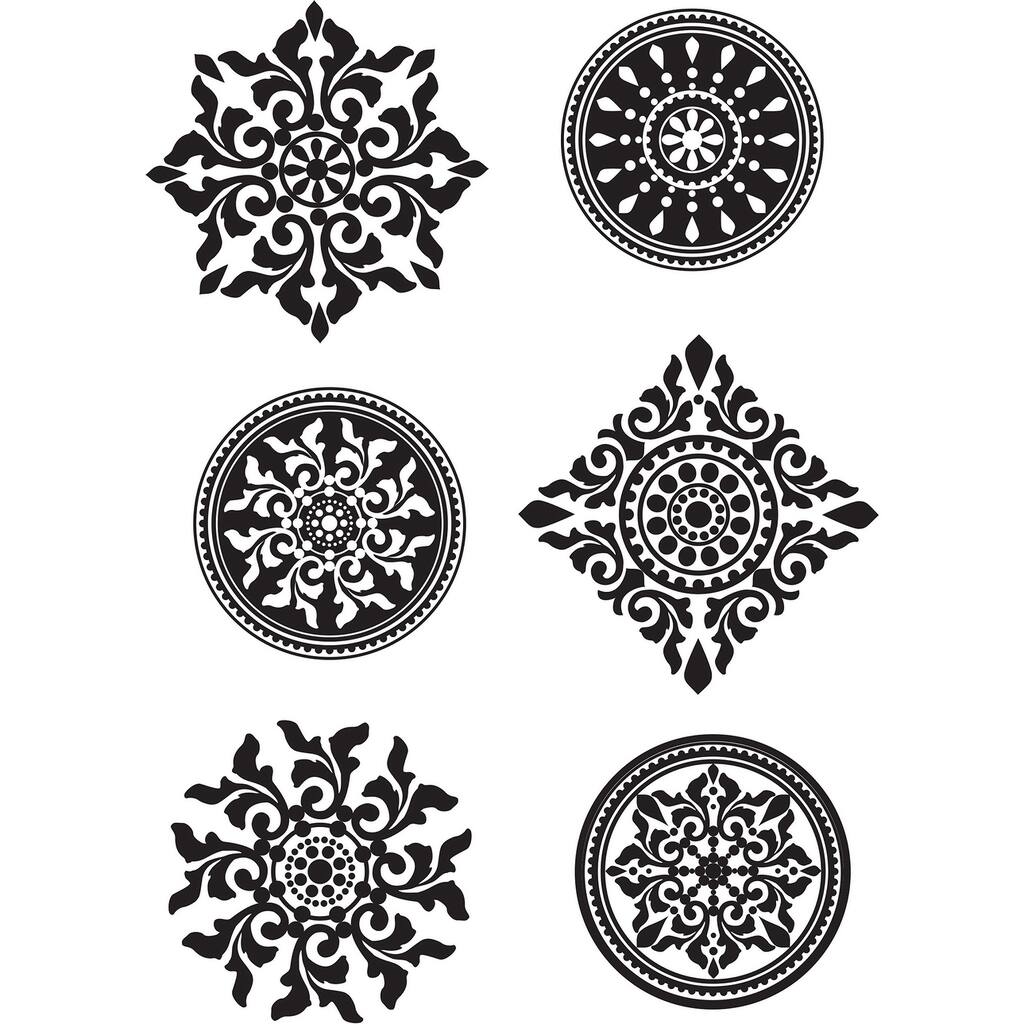 Riya Medallions Wall Stickers