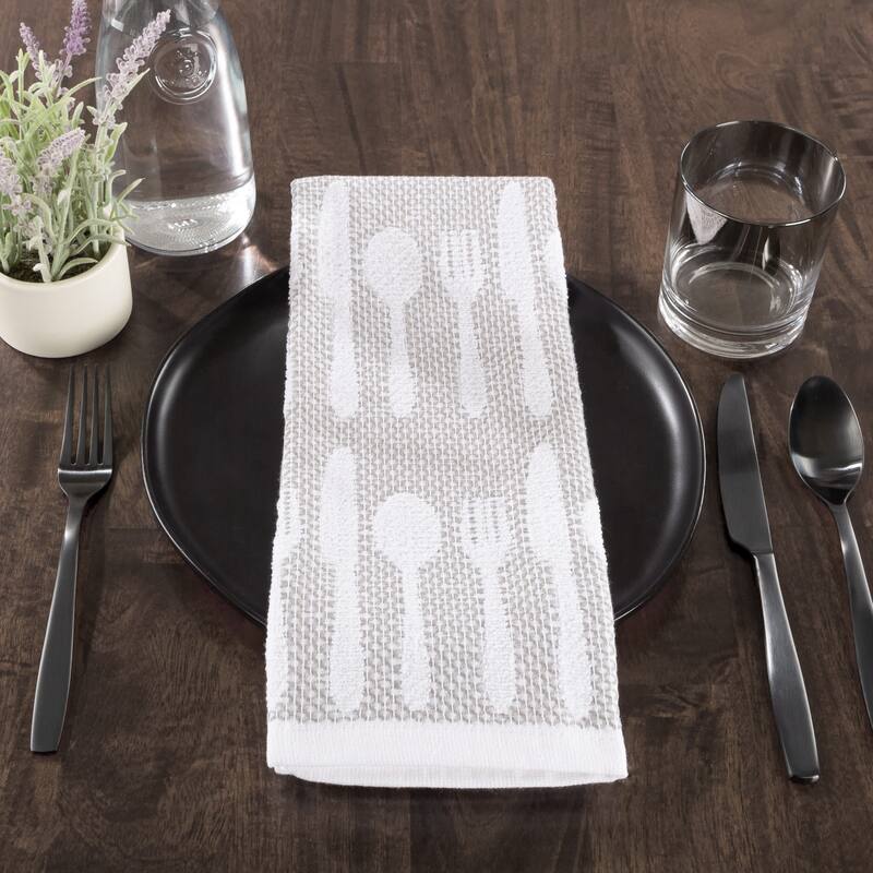 Kitchen Towels- Set of 8- 16Â”x28Â” Absorbent 100% Cotton Hand Towel by Windsor Home