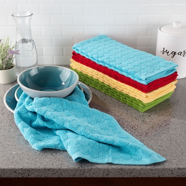 turquoise kitchen towels