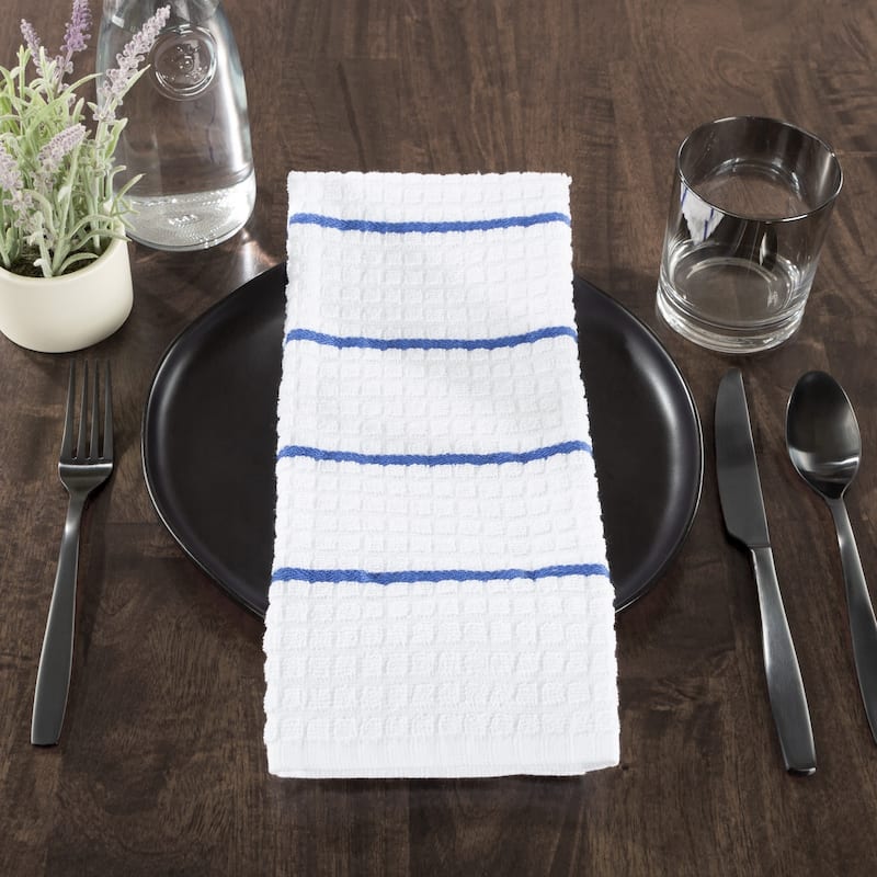 Kitchen Towels- Set of 8- 16Â”x28Â” Absorbent 100% Cotton Hand Towel by Windsor Home