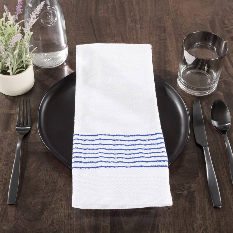Kitchen Towels- Set of 8- 16Â”x28Â” Absorbent 100% Cotton Hand Towel by Windsor Home