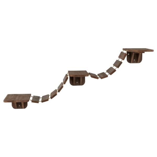 slide 2 of 4, Trixie Wall Mounted Cat Bridge Brown