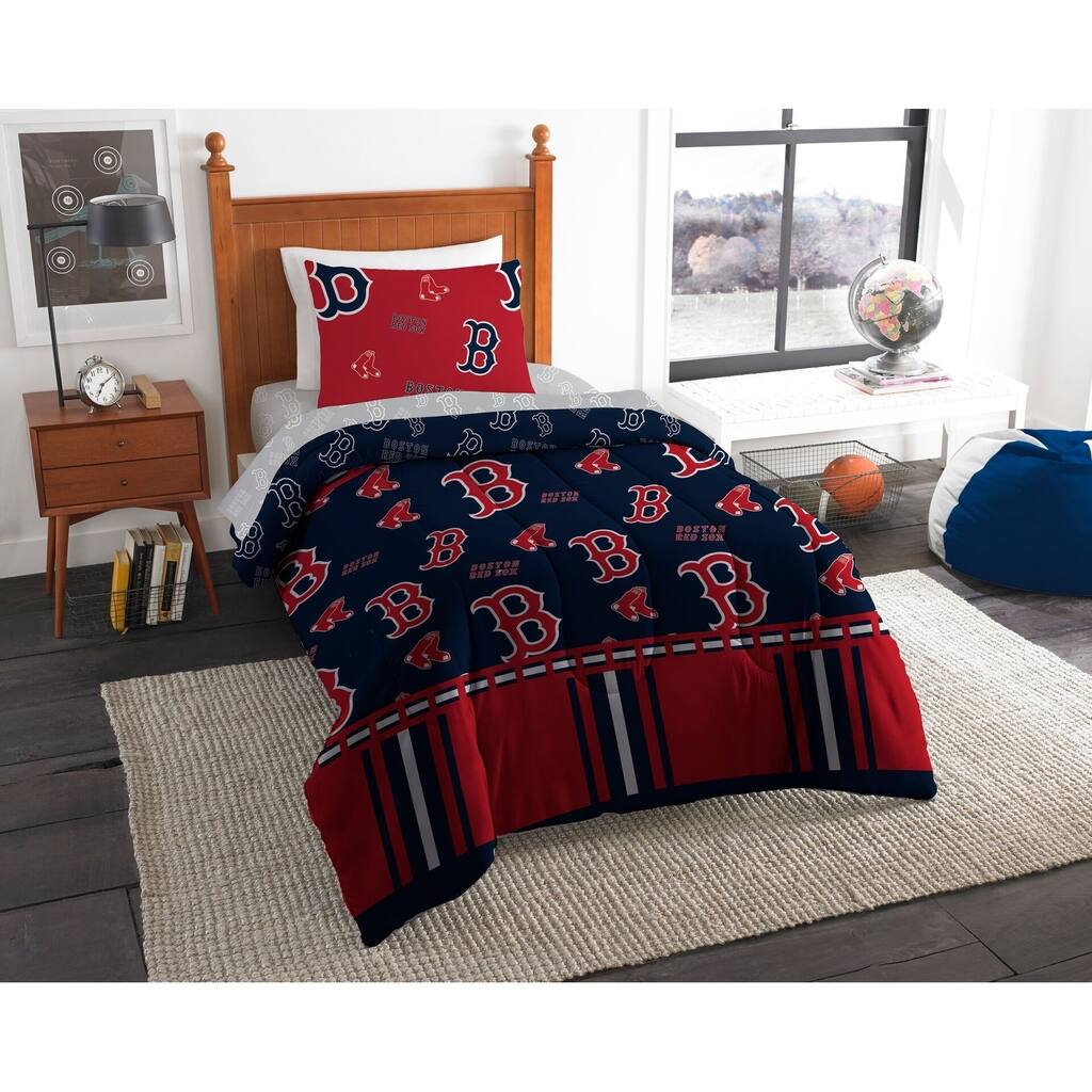 MLB Boston Red Sox Twin Bed In a Bag Set