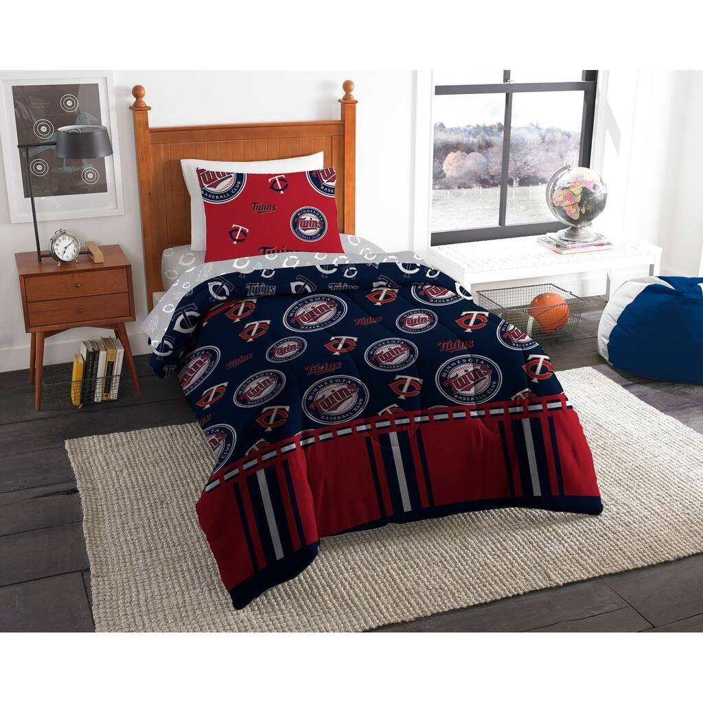 MLB Minnesota Twins Twin Bed In a Bag Set