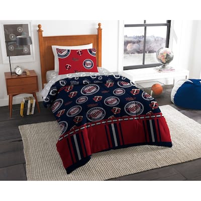 MLB 808 Minnesota Twins Twin Bed In a Bag Set