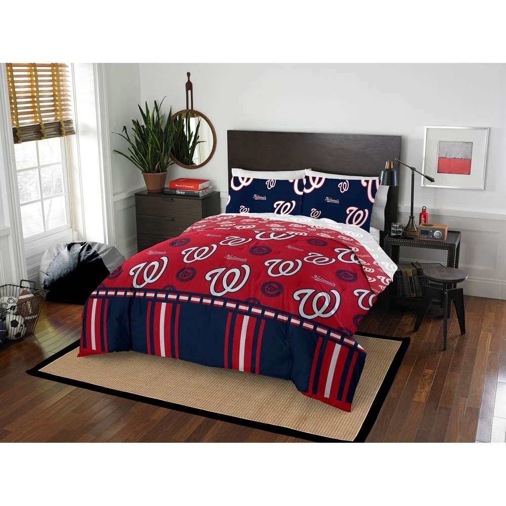 Washington Nationals Red And White Hibiscus Dark Leaf Black