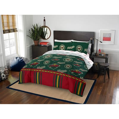 NHL Minnesota Wild Rotary 5-piece Queen Bed In a Bag Set