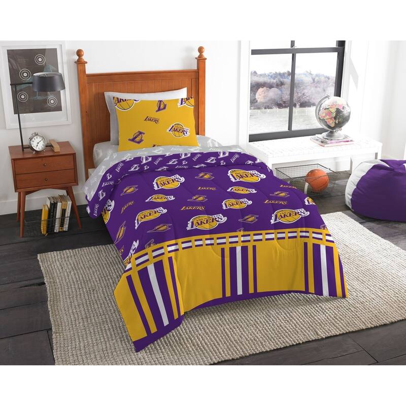 NBA LA Lakers Twin Bed In a Bag Set