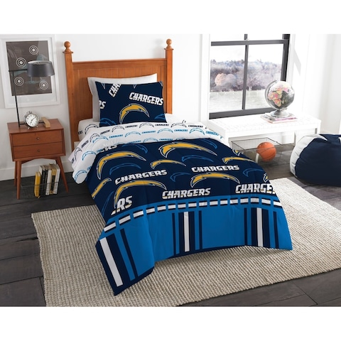 NFL 808 La Chargers Twin Bed In a Bag Set
