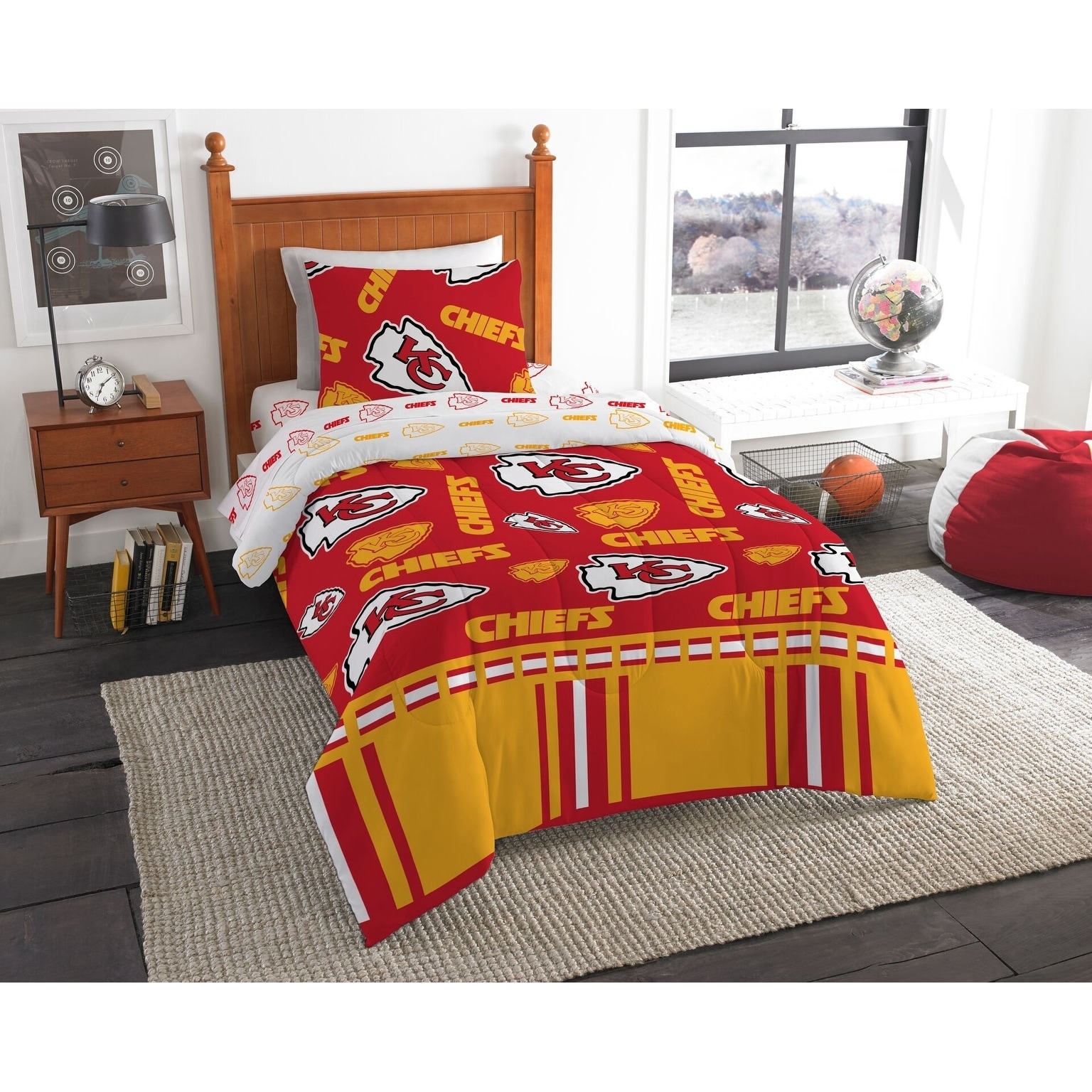 The Northwest Company St. Louis Cardinals 4-Piece Twin Bed in a Bag Set 
