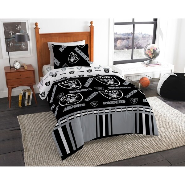 oakland raiders full comforter set