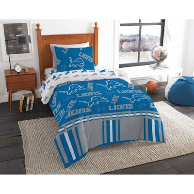 NFL 808 Detroit Lions Twin Bed In a Bag Set