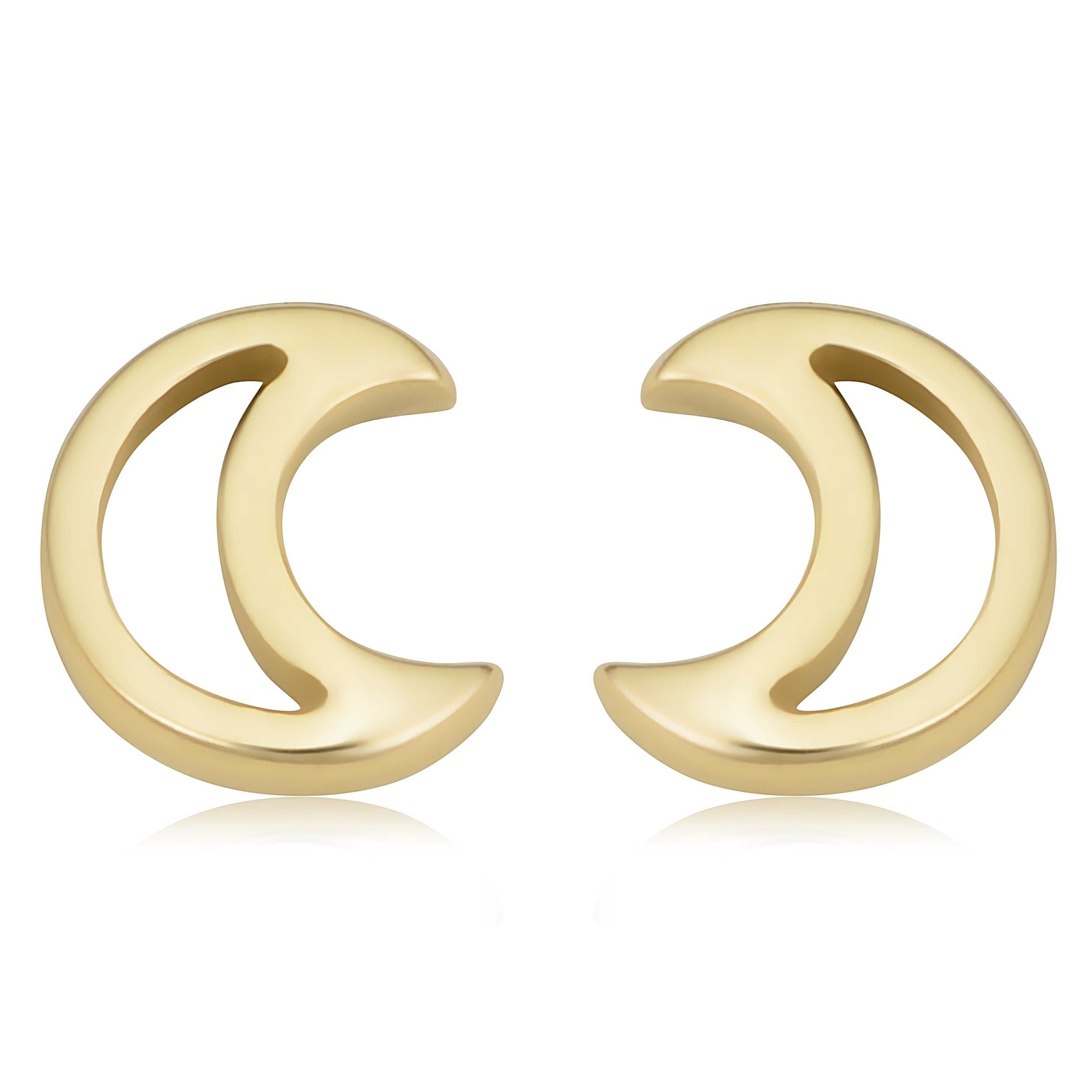 moon stud earring