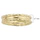 14k Yellow Gold Twisted Triple Ring Minimalist Jewelry for Women
