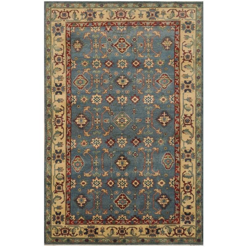 Handmade One-of-a-Kind Tribal Kazak Rug (Afghanistan) - 6'6 x 9'2
