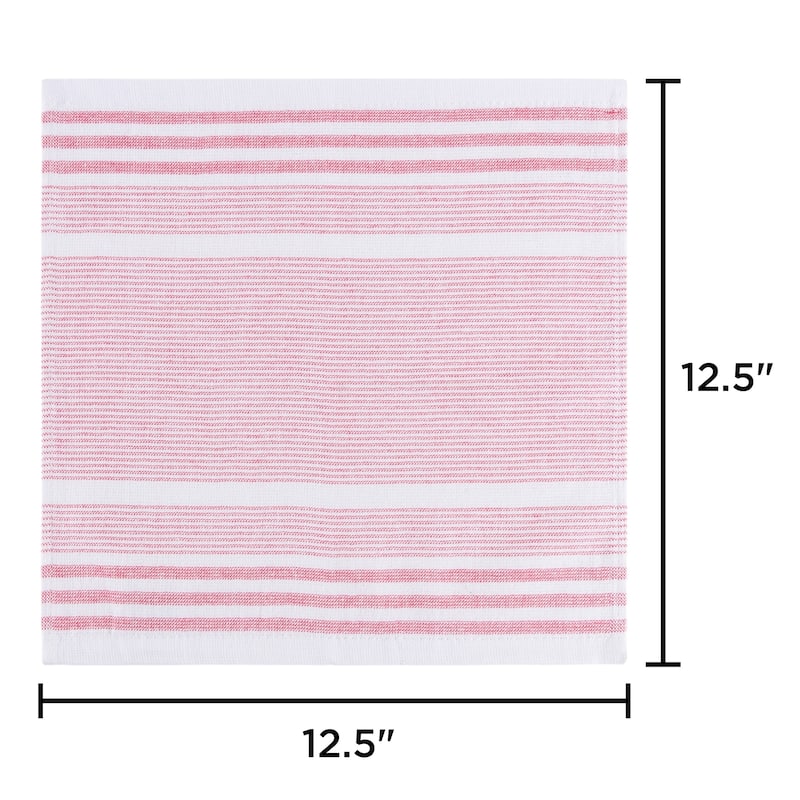 Kitchen Dish Cloth-Set of 16- 12.5x12.5 in -100% Cotton Wash Cloths by Windsor Home - 12.5 x 12.5