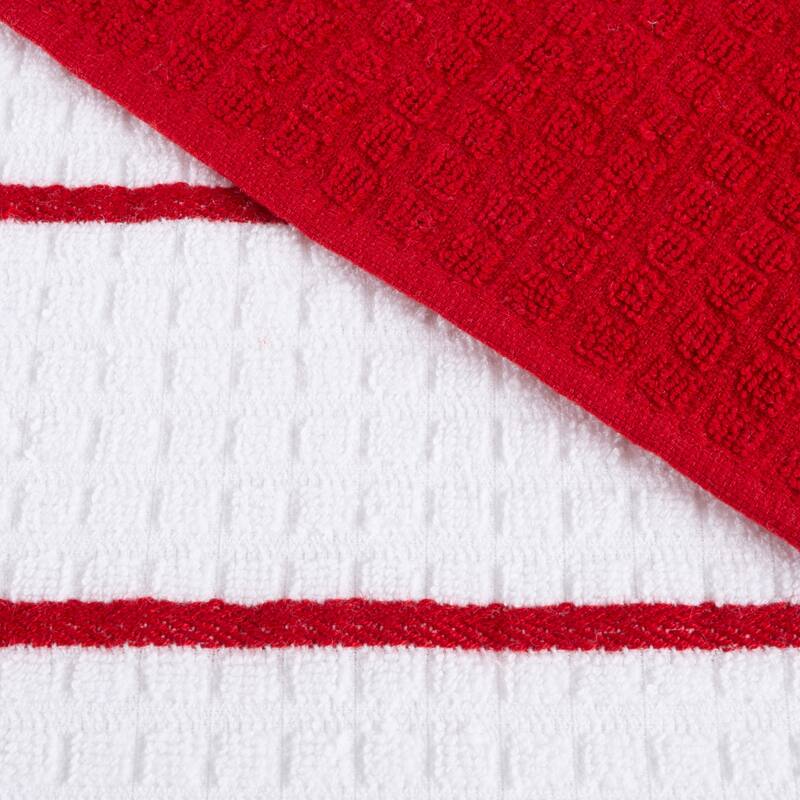 Kitchen Dish Cloth-Set of 16- 12.5x12.5 in -100% Cotton Wash Cloths by Windsor Home - 12.5 x 12.5