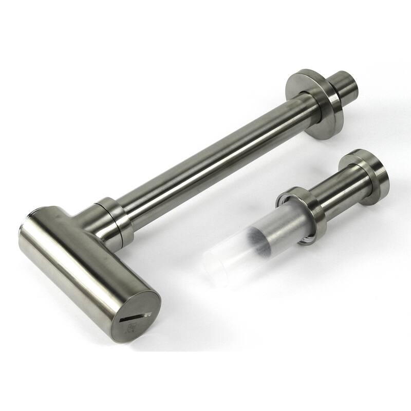 Solid Brass Round Bottle Modern P Trap in Chrome Finish Basin Sink Waste Trap Adjustable Drain Tube Kit Extra Long Bottle