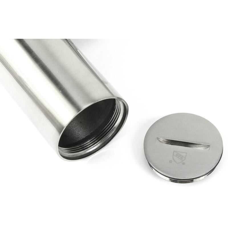 Solid Brass Round Bottle Modern P Trap in Chrome Finish Basin Sink Waste Trap Adjustable Drain Tube Kit Extra Long Bottle