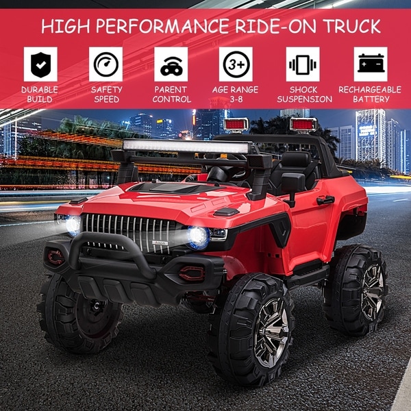 2 seater ride on jeep with parental remote control