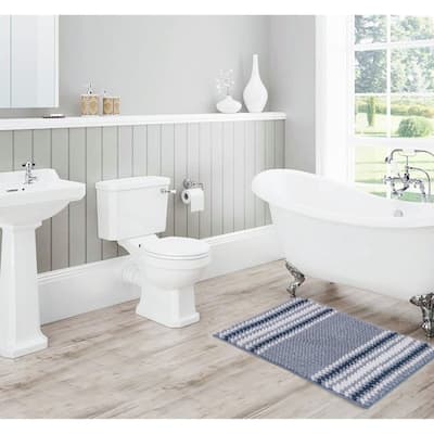 Blue Striped Bath Mats Rugs Find Great Bath Linens Deals