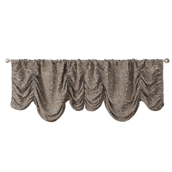 slide 1 of 1, Waterford Carrick Ruched Valance - 18x55