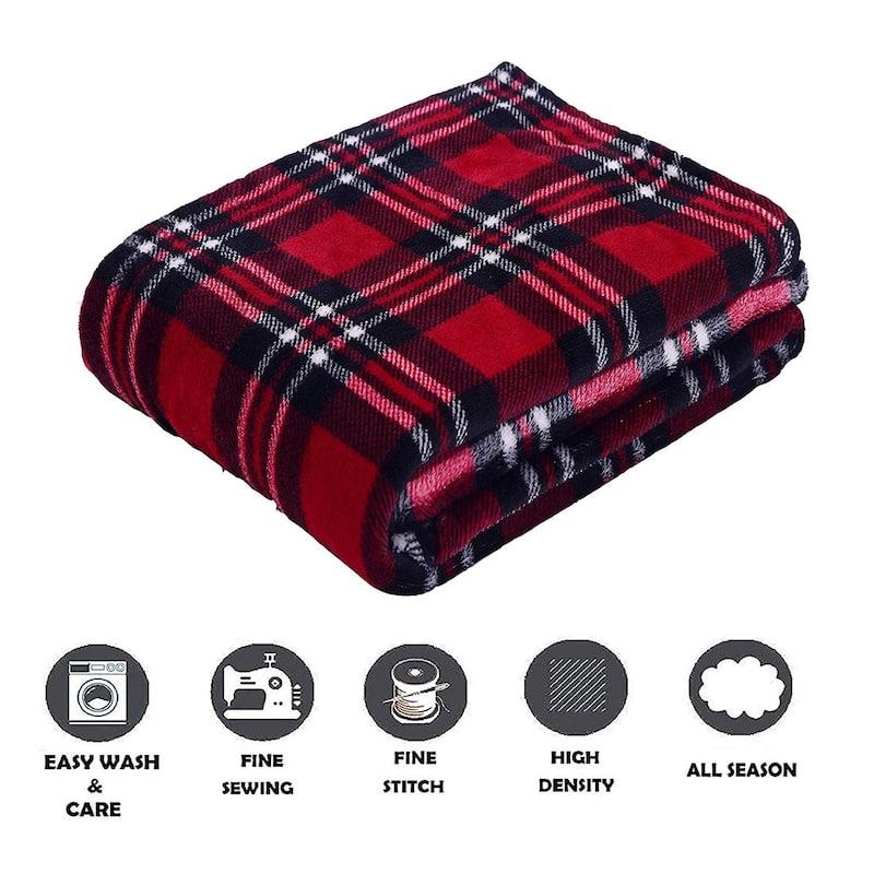 Carbon Loft Salman Velvet Printed Holiday Throw