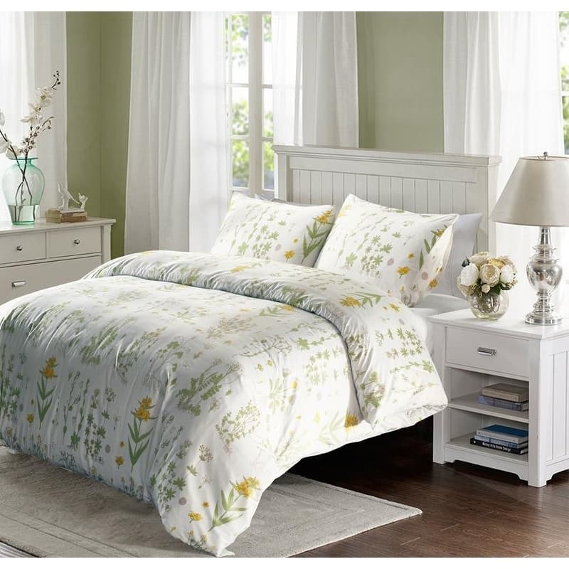 Reversible Microfiber Duvet Cover and Pillowcase Set