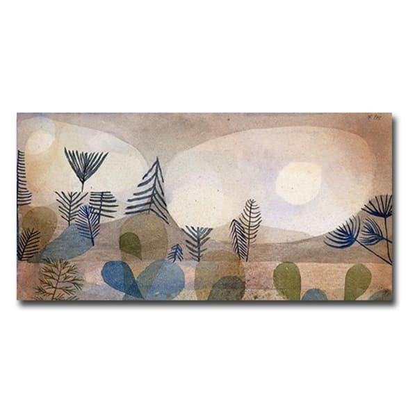 slide 1 of 1, Oceanic Landscape by Paul Klee Gallery Wrapped Canvas Giclee Art (18 in x 36 in)