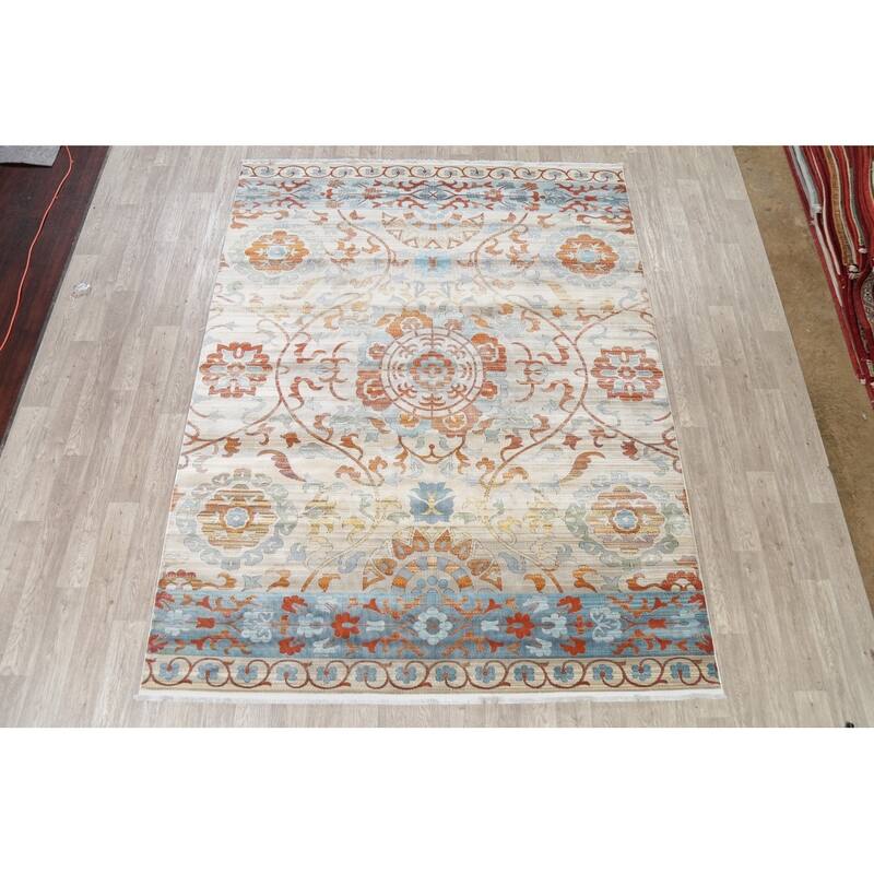 Art & Craft Distressed Turkish Heat-Set Area Rugs Living Room