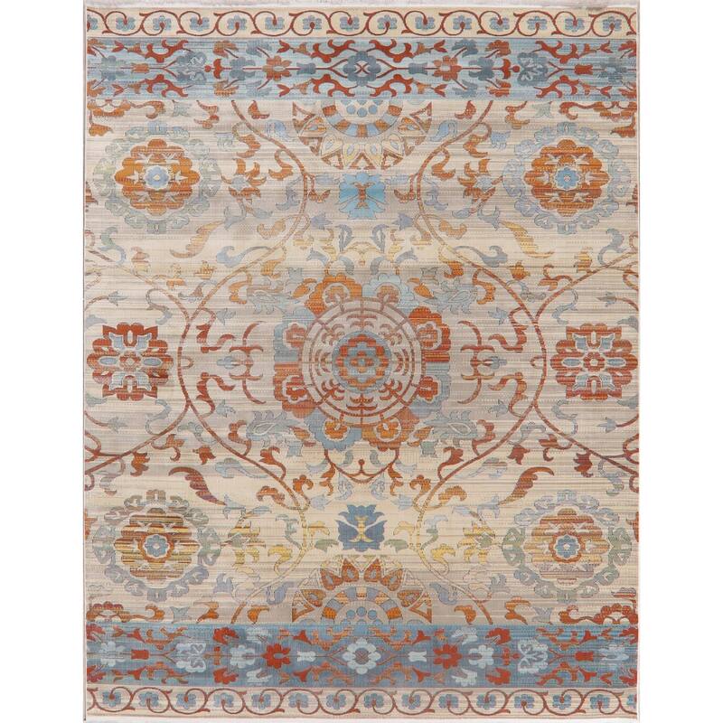 Art & Craft Distressed Turkish Heat-Set Area Rugs Living Room