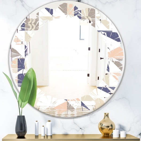 Porch Den 'Retro Geometric Design X' Wall Mirror