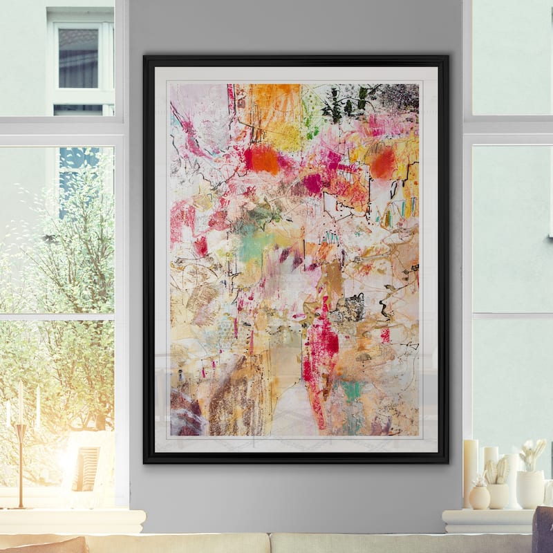 Vertical Reds Ii -custom Framed Print - Bed Bath & Beyond - 29918758