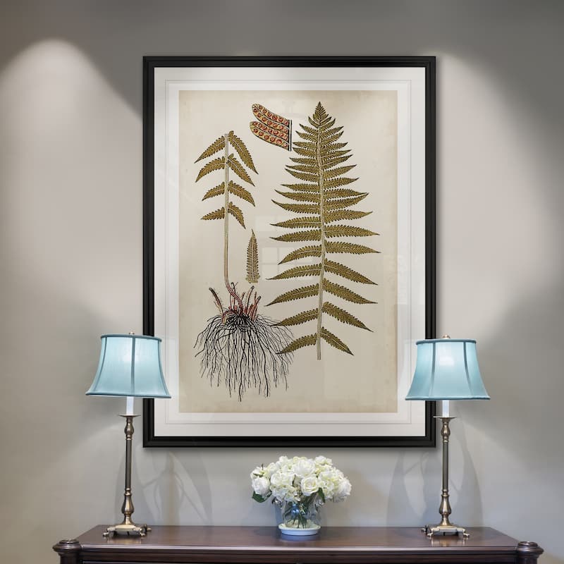 Fern Botanical V -Custom Framed Print