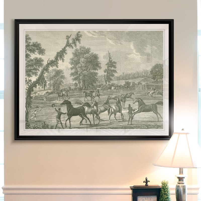 Equestrian Scenes III -Custom Framed Print