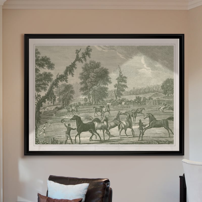 Equestrian Scenes III -Custom Framed Print