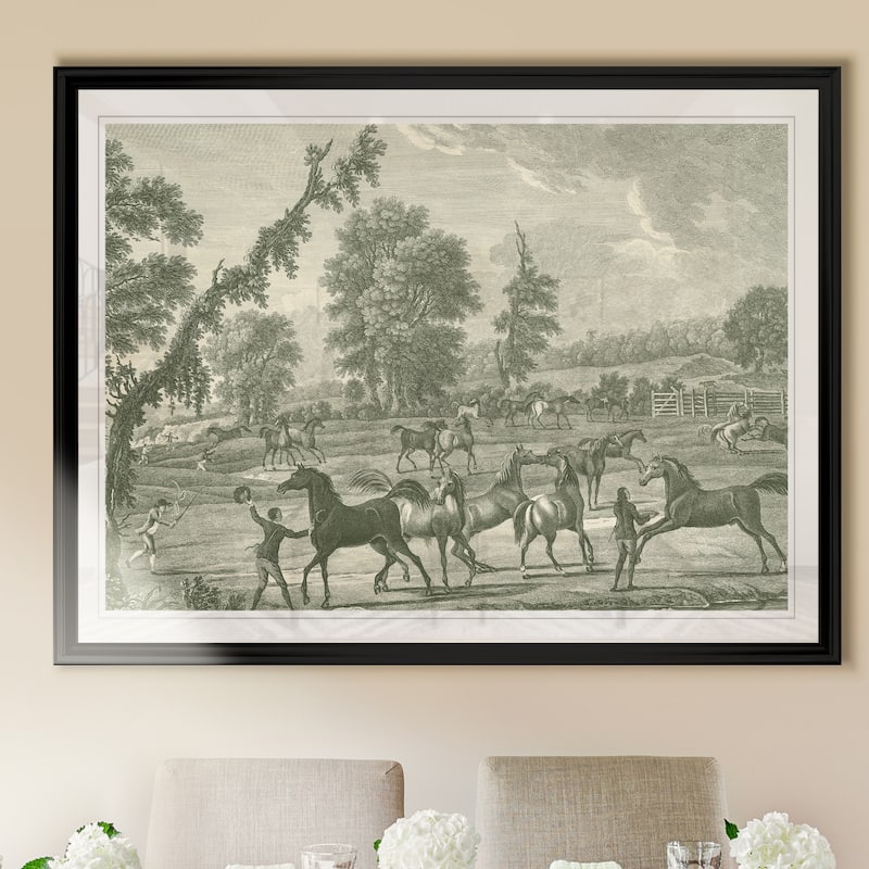 Equestrian Scenes III -Custom Framed Print