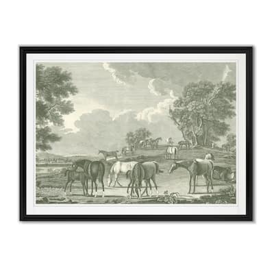 Equestrian Scenes I -Custom Framed Print