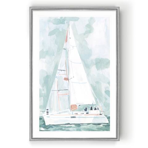 Soft Sailboat II -Custom Framed Print