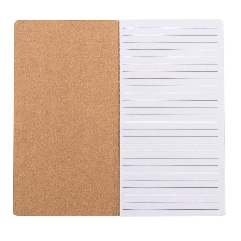 Paper Junkie 12 Pack Kraft Blank Soft Cover Journals 40 Lined Notebooks, 8.26 x 4.4 Inch