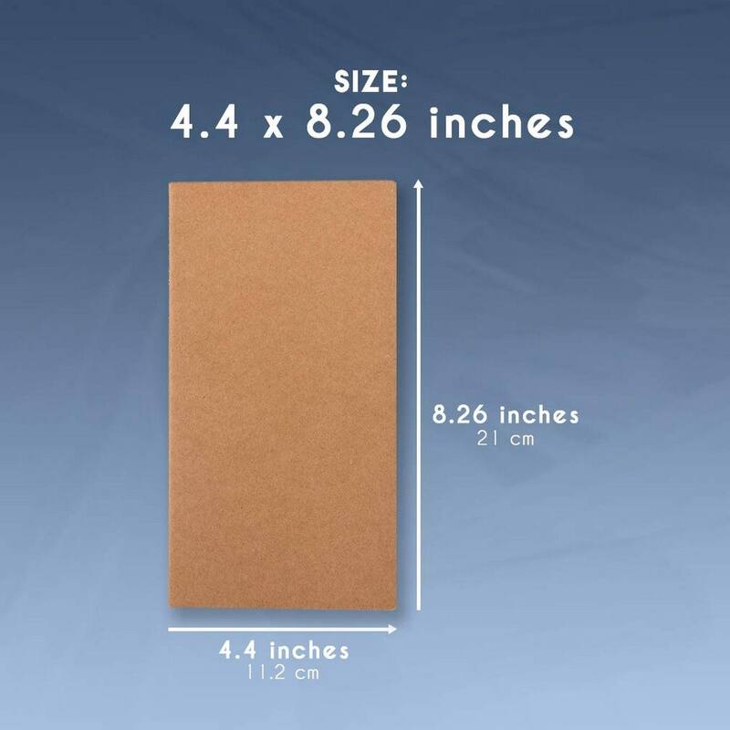 Paper Junkie 12 Pack Kraft Blank Soft Cover Journals 40 Lined Notebooks, 8.26 x 4.4 Inch