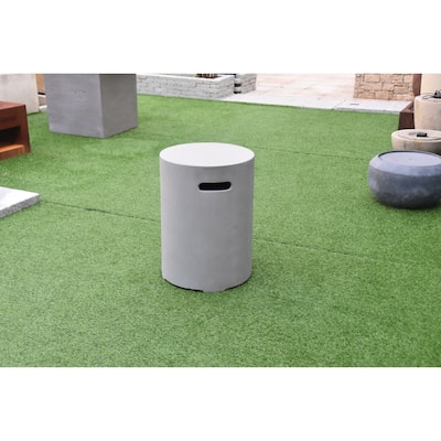 Lunar Light Grey Concrete Propane Tank Cover by Elementi Fire - ONB01-107