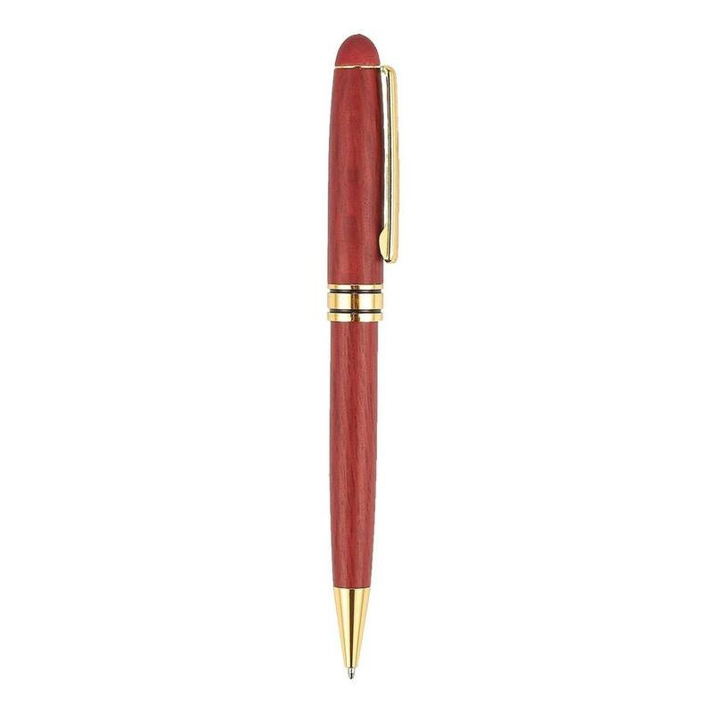 Stockroom Plus Rosewood Luxury Ballpoint Pen Gift Set of 2 with Box and 2 Black Ink Refills