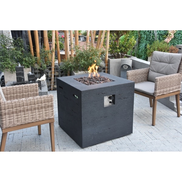 Modeno Ellington Black Concrete color Propane 40,000 BTUs Fire Table